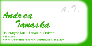 andrea tamaska business card